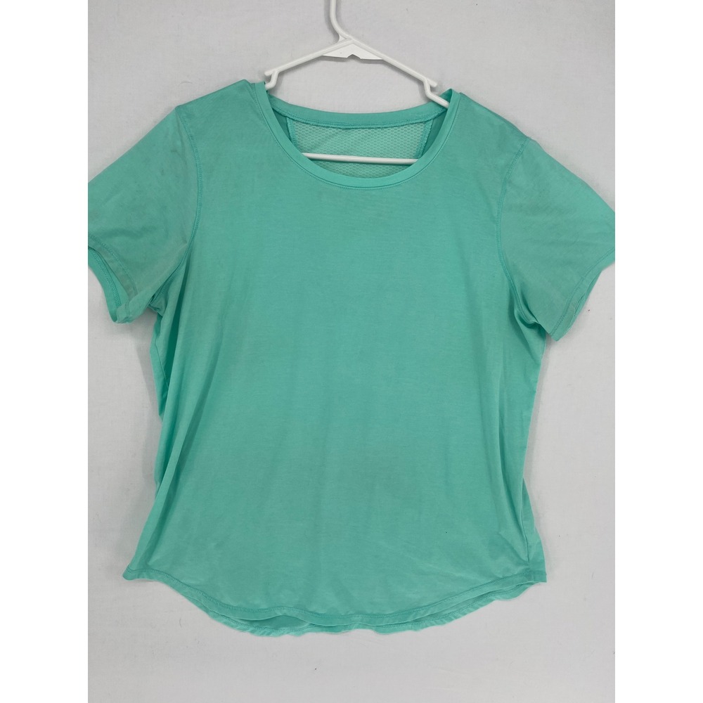 Kirkland Signature Activewear Top Womens Large Mesh Back Mint Green 7665544